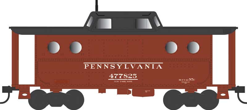 Bowser 43390 HO Scale PRR N5c Caboose Cabin Pennsylvania Early NY Zone PRR 477827