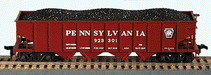 Bowser 54052 HO Scale H21 4 Bay Open Hopper Pennsylvania Shadow Keystone PRR #'s Vary Kit NOS