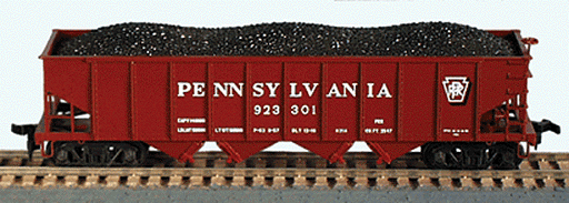 Bowser 54052 HO Scale H21 4 Bay Open Hopper Pennsylvania Shadow Keystone PRR #'s Vary Kit NOS