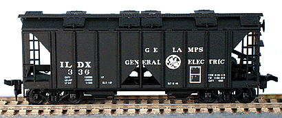 Bowser 55657 HO Scale 70 Ton 2 Bay Covered Hopper Kit GE Lamps ILDX # Varies - NOS