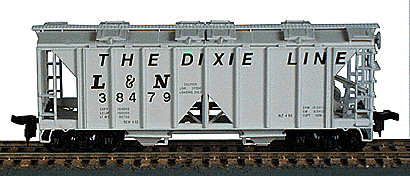 Bowser 55694 HO Scale 70 Ton 2 Bay Covered Hopper Kit L&N # Varies - NOS
