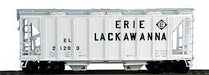 Bowser 56445 HO Scale 70 Ton 2 Bay Covered Hopper Kit Erie Lackawanna EL 21206 - NOS