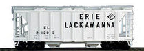 Bowser 56446 HO Scale 70 Ton 2 Bay Covered Hopper Kit Erie Lackawanna EL 21264 - NOS