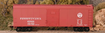 Bowser 56826 HO Scale 40' X31 Round Roof Boxcar Kit Pennsylvania "Circle Keystone" PRR 67692 - NOS