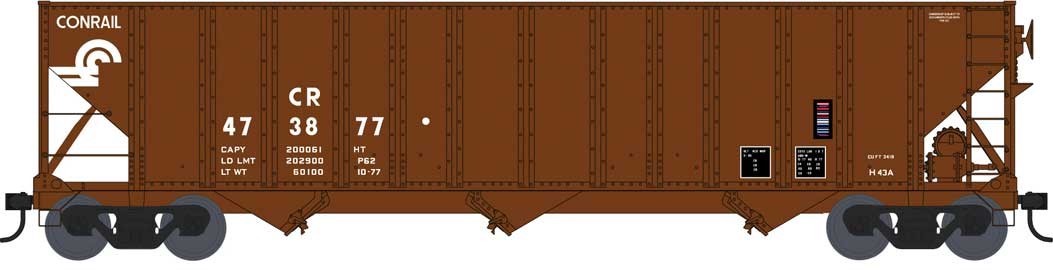 Bowser Executive Line 42366 HO Scale 100 Ton 3-Bay Hopper Conrail CR 478992