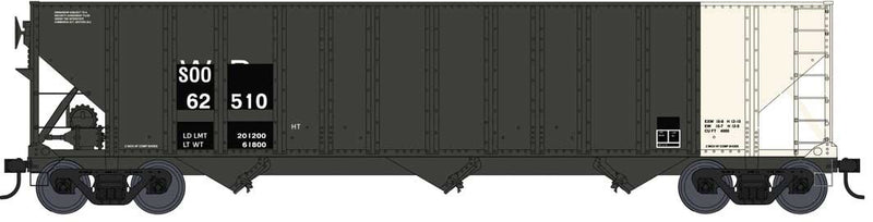 Bowser Executive Line 42401 HO Scale 100 Ton 3-Bay Hopper SOO Line ex-WP 62390