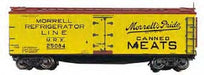 Branchline Trains 1317 HO Scale 40' Wood Reefer Kit Morrell Canned Meats MRX #'s Vary - NOS