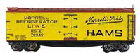 Branchline Trains 1318 HO Scale 40' Wood Reefer Kit Morrell Hams MRX #'s Vary - NOS