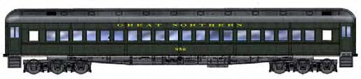 Branchline Trains 5121 HO Scale 80' Single Window Coach Kit Great Northern GN 970 - NOS
