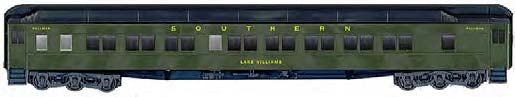 Branchline Trains 5206 HO Scale PS 10-1-2 Sleeper Kit SP "Lake Pearl" - NOS