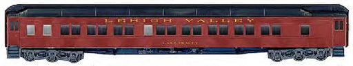 Branchline Trains 5224 HO Scale PS 10-1-2 Sleeper Kit Lehigh Valley LV "Lake Vale" - NOS