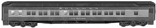 Branchline Trains 5229 HO Scale PS 10-1-2 Sleeper Kit Pullman 2 Tone Gray "Lake Calumet" - NOS