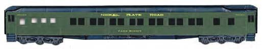 Branchline Trains 5435 HO Scale PS 14 Section Sleeper Car Kit NKP "Park Summit" NOS