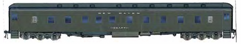 Branchline Trains 5626 HO Scale Pullman 6-3 Sleeper Car Kit New Haven "Hogarth" - NOS