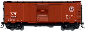 Branchline Trains 8020 HO Scale 40' AAR Boxcar Kit Western Maryland WM - NOS