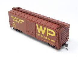 Branchline Trains 9021 HO Scale 40' AAR Boxcar Kit Western Pacific WP 20562 - NOS