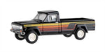 Brekina 19811 HO Scale 1968 Jeep Gladiator B Honcho Edition Black/Orange/Red