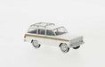 Brekina 19870 HO Scale 1967 Jeep Wagoneer Woodgrain and White