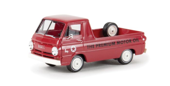 Brekina 34339 HO Scale (1:87) 1964 Dodge A 100 Pickup Truck Caltex Oil Red