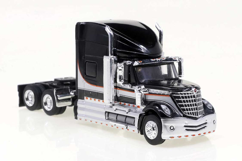 Brekina 85825 HO Scale 2010 International Lonestar Semi Tractor Cab - Black and Silver