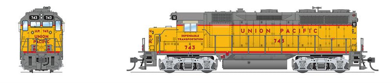Broadway Limited BLI 7548 HO Scale EMD GP35 Union Pacific Dependable Transportation UP 743 Paragon4