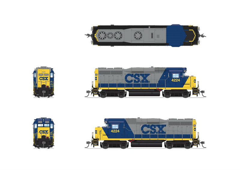 Broadway Limited BLI 7569 HO Scale EMD GP30 CSX "YN2" 4233 Paragon4