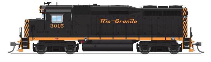 Broadway Limited BLI 7570 HO Scale EMD GP30 Rio Grande "Small Logo" D&RGW 3015 Paragon4