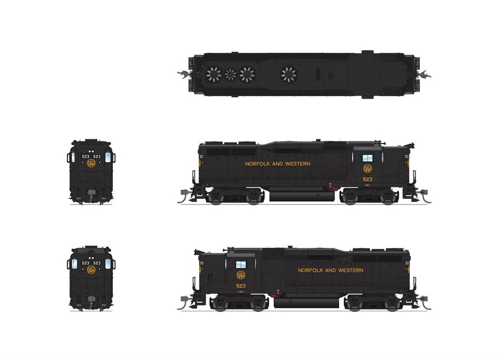 Broadway Limited BLI 7573 HO Scale EMD GP30 Norfolk & Western "As-Delivered"  N&W 525 Paragon4