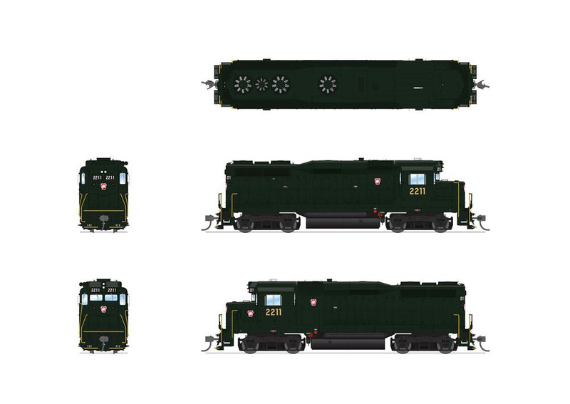 Broadway Limited BLI 7575 HO Scale EMD GP30 Pennsylvania "Keystone" PRR 2214 Paragon4