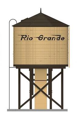 Broadway Limited Imports 7917 HO Scale Wood Water Tower - Rio Grande D&RGW (Operating/Sound)