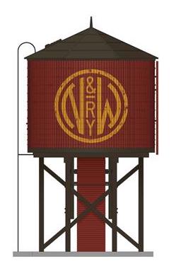 Broadway Limited Imports 7920 HO Scale Wood Water Tower - Norfolk & Western N&W (Operating/Sound)