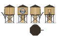 Broadway Limited Imports 7923 HO Scale Wood Water Tower - Southern Pacific SP (Operating/Sound)