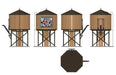 Broadway Limited Imports 7925 HO Scale Wood Water Tower - Western Pacific WP (Operating/Sound)