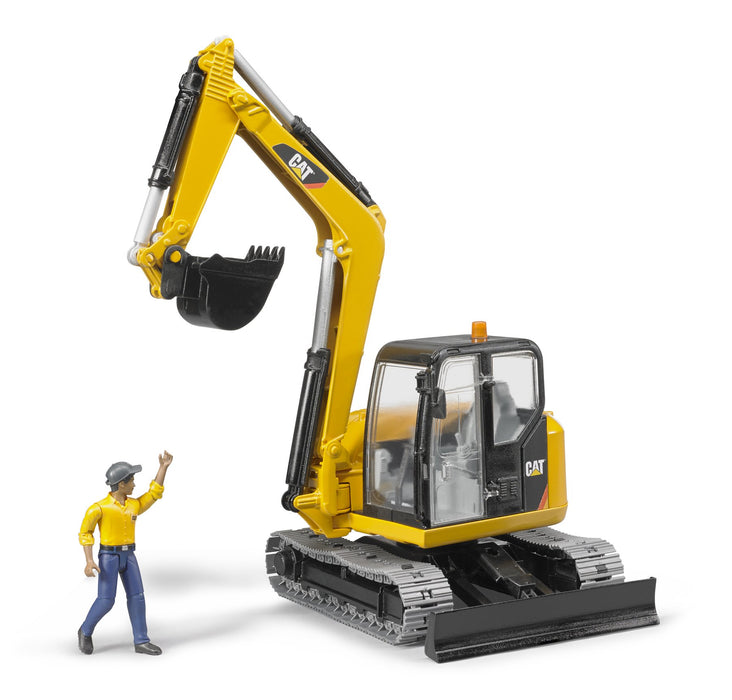 Bruder 02467 CATERPILLAR Mini Excavator with Worker Figure