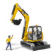 Bruder 02467 CATERPILLAR Mini Excavator with Worker Figure