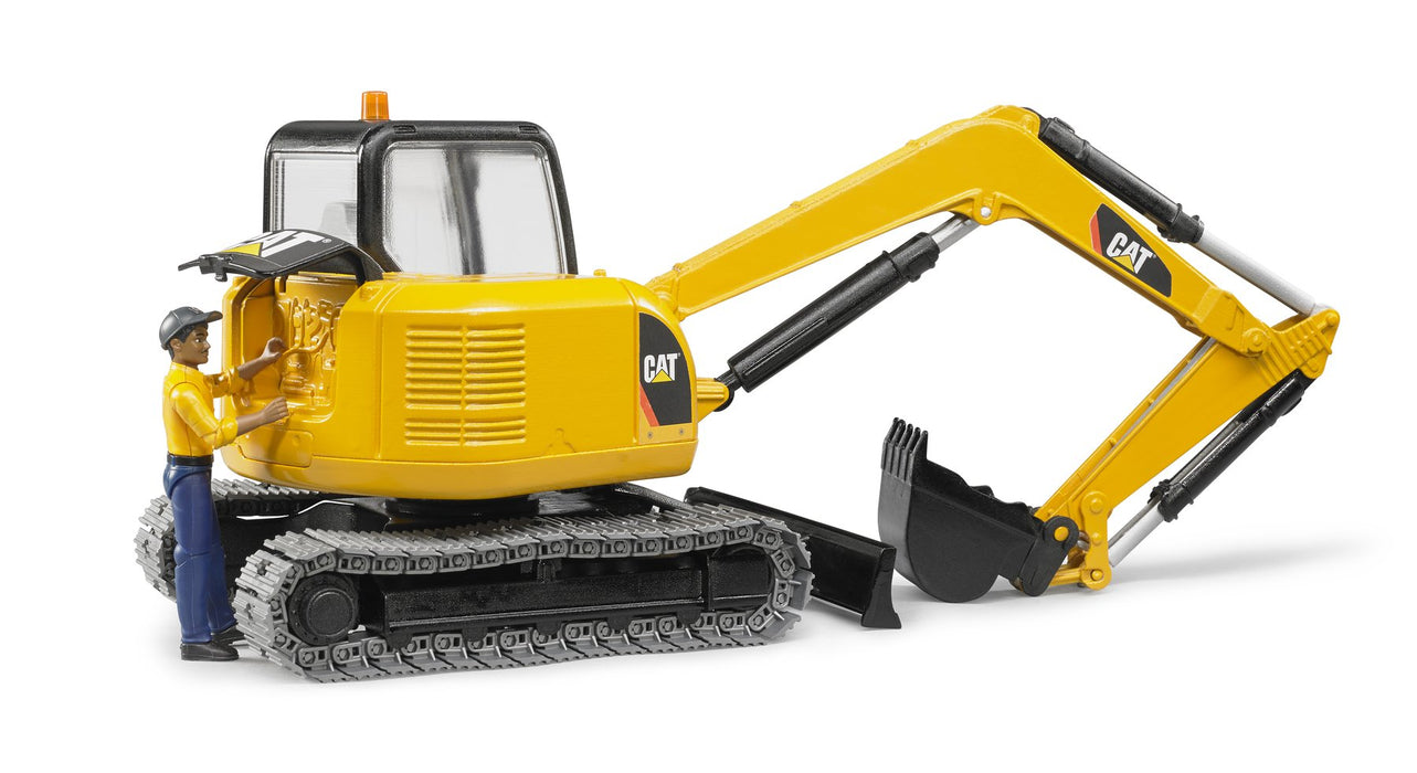 Bruder 02467 CATERPILLAR Mini Excavator with Worker Figure