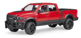 Bruder 02501 Ram 2500 Power Wagon Pickup Truck with Horse Trailer and Horse