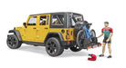 Bruder 02543 Jeep Rubicon with Mountain Bike and Figure