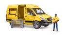 Bruder 02671 Mercedes Benz Sprinter Delivery Van with Driver - DHL