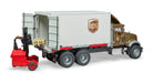 Bruder 02828 MACK Granite UPS Logistics Box Truck with Forklift