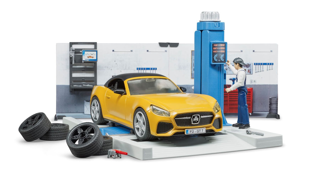 Bruder 62111 Bworld Gas Station with Car Wash