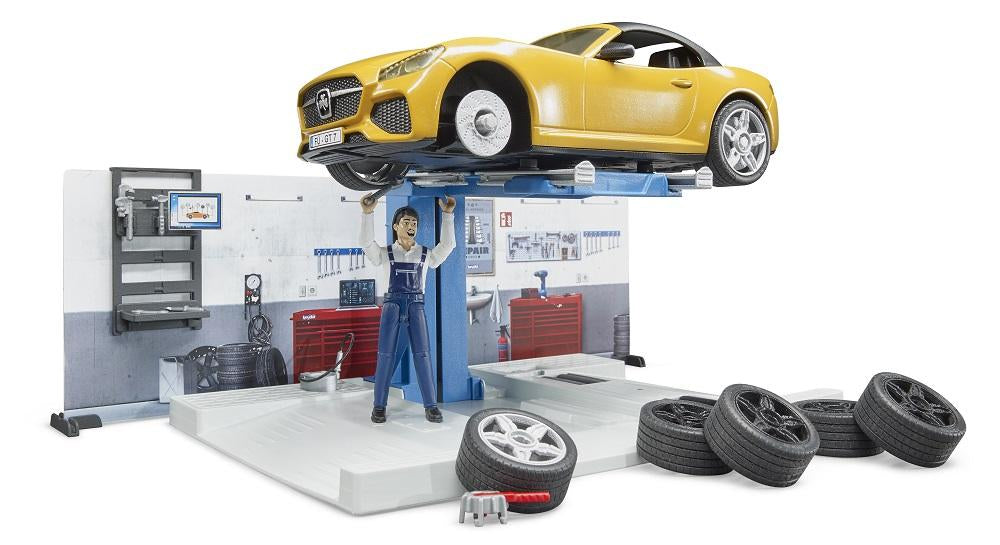 Bruder 62111 Bworld Gas Station with Car Wash