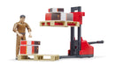 Bruder 62210 UPS Logistics Set with Pallet Jack and Figure