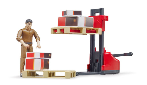 Bruder 62210 UPS Logistics Set with Pallet Jack and Figure