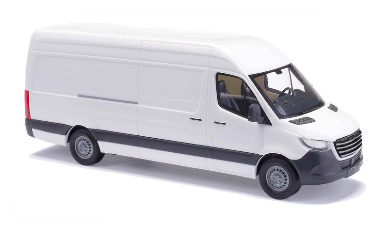Busch 52624 HO Scale White Mercedes-Benz Sprinter LWB High Roof Cargo Van