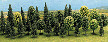 Busch 6489 Mixed Forest Trees 30 Pack