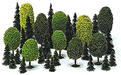 Busch 6490 Mixed Forest Trees 35 Pack