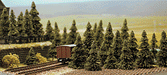Busch 6572 N Scale Pine Trees 60 Pack