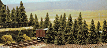 Busch 6572 N Scale Pine Trees 60 Pack