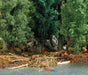 Busch 7893 HO Scale Beaver Lodge with 4 Beavers and Tree Miniature Scene